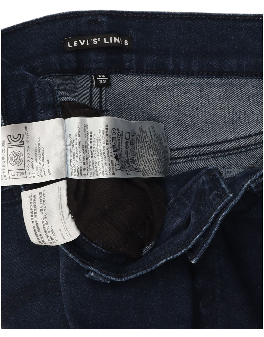 Vaqueros Levi's Mujer Slim W32 L26 Algodón Azul Marino