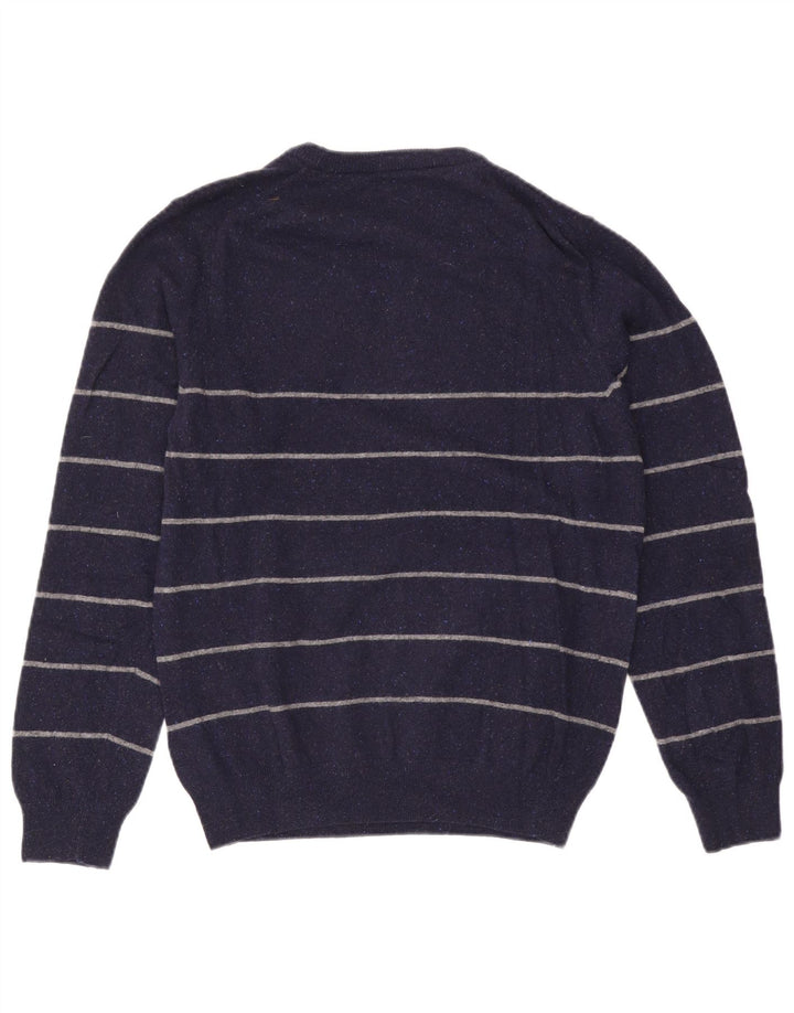 Gant Jersey De Cuello Redondo De Lana A Rayas Azul Marino Medio para Hombre