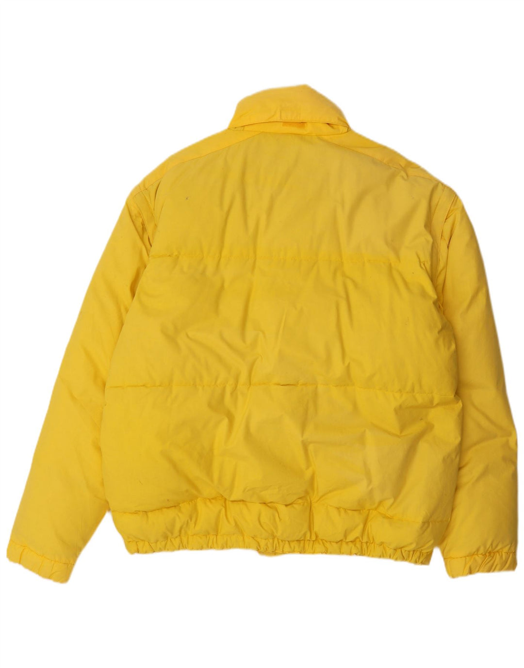 Chaqueta de esquí acolchada con capucha Rainbow para hombre UK 40 Large Yellow Cotton