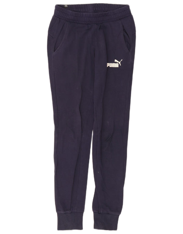 Puma Pantalones de chándal para mujer UK 6 XS Azul marino Algodón