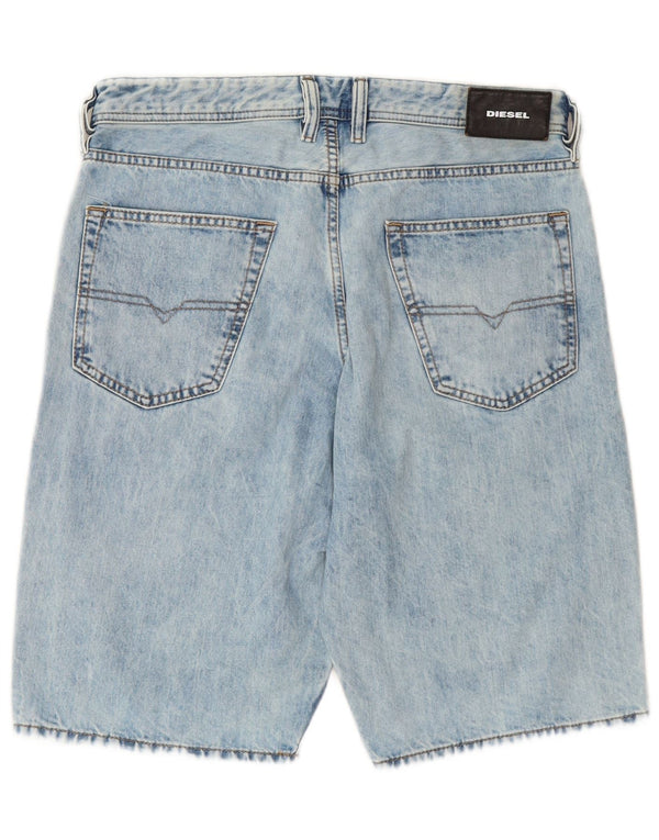 DIESEL Shorts Vaqueros Hombre W31 Azul Medio Algodón