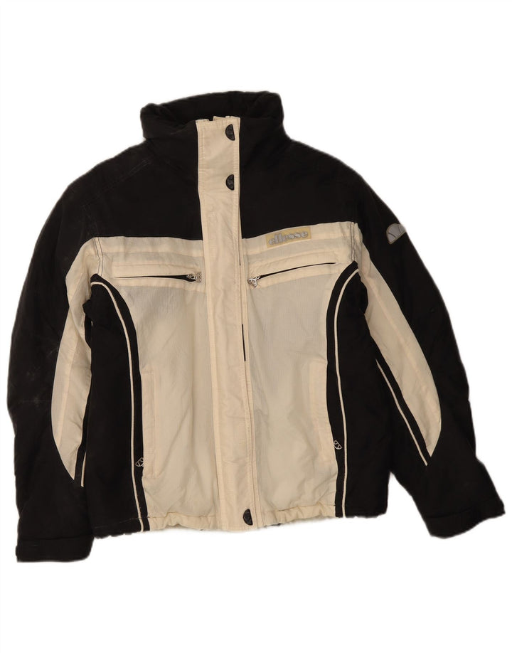 Chaqueta cortavientos extragrande para mujer Ellesse UK 40 Small Black Colourblock