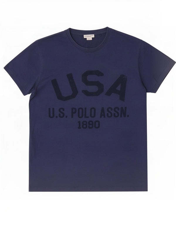 Asociación de Polo de EE. UU. Camiseta estampada para hombre Top Small Azul marino
