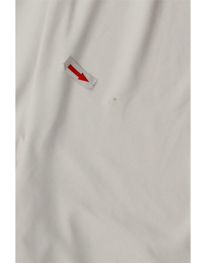 Adidas - Pantalones cortos deportivos Aeroready para hombre, poliéster blanco grande