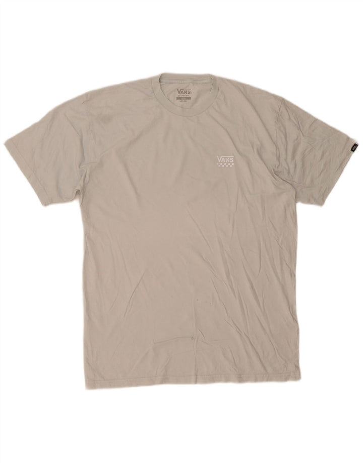 VANS Camiseta de ajuste clásico para hombre, talla grande, gris