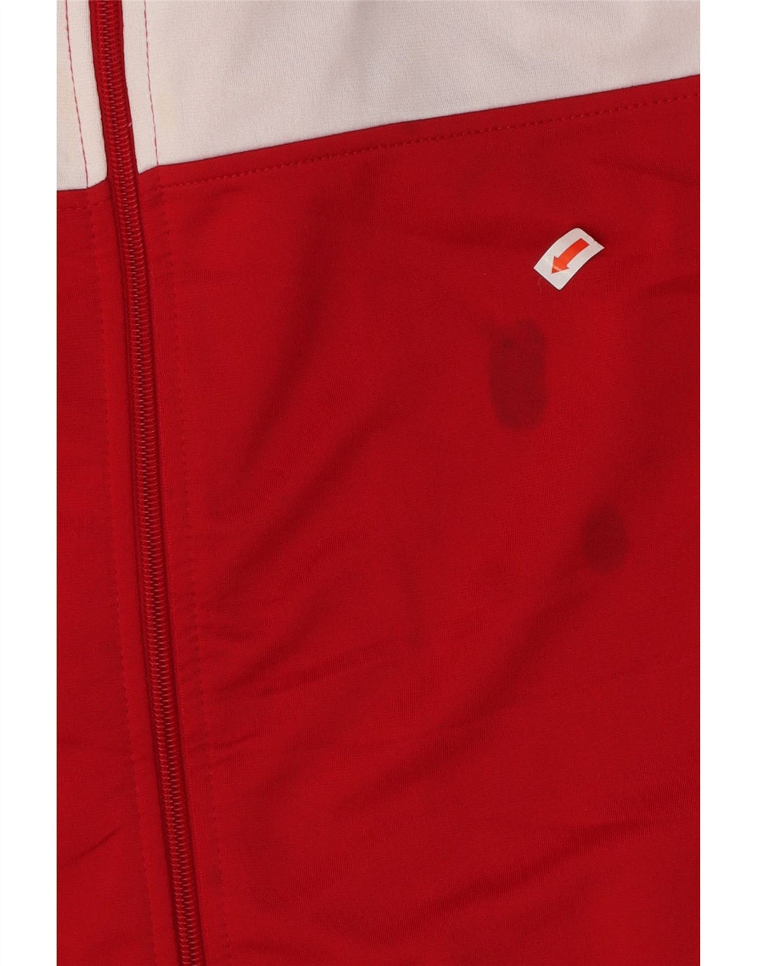 ASICS Hombre Chándal Top Chaqueta Medio Rojo Colorblock Poliéster