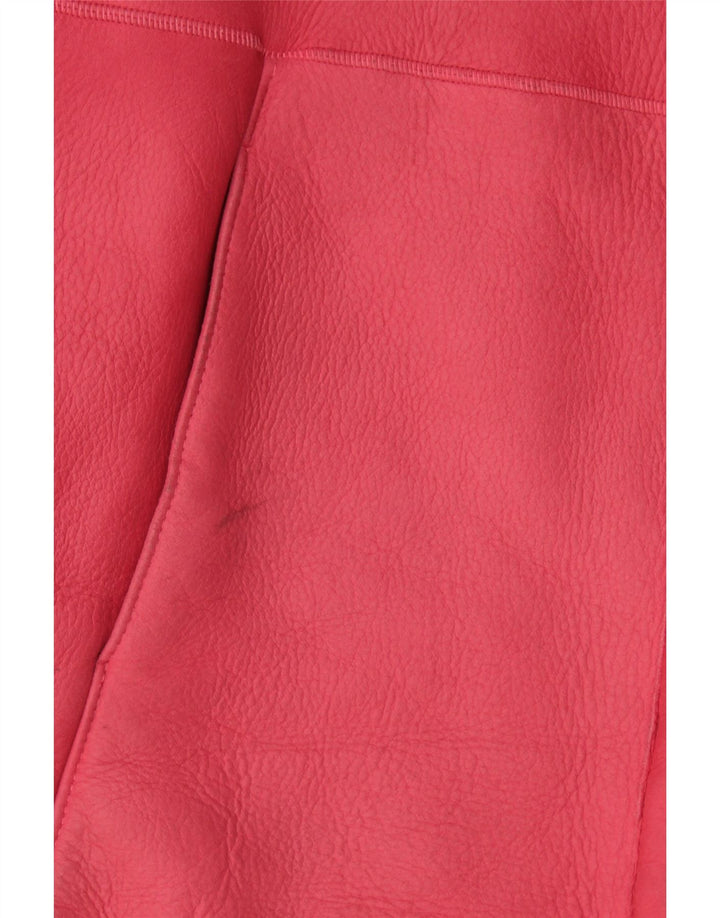 Jake's Chaqueta de piel de oveja holgada para mujer EU 36 Small Pink Leather