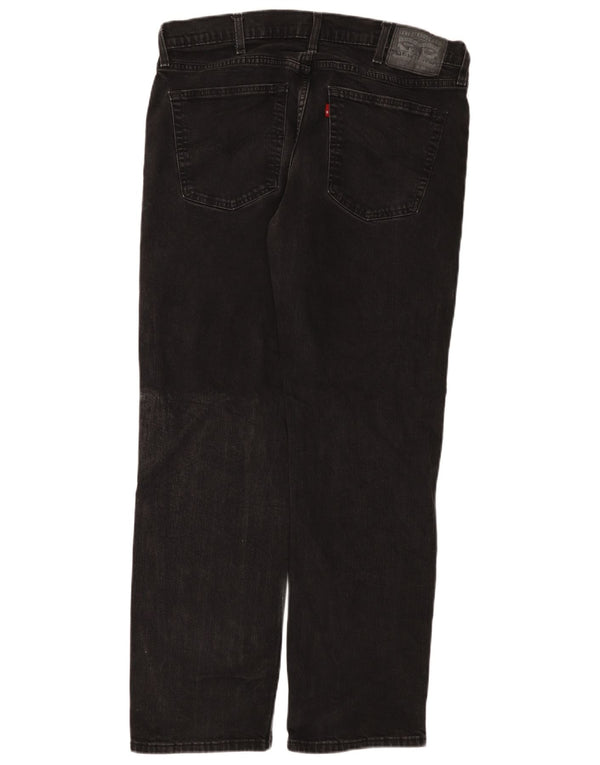 Levi's 559 Jeans rectos de corte relajado para hombre W38 L32 Algodón negro