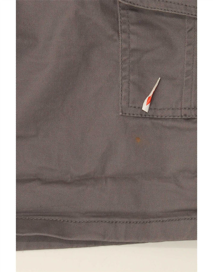 Pantalones cortos tipo cargo para mujer Bench UK 12 Medium W30 Algodón gris