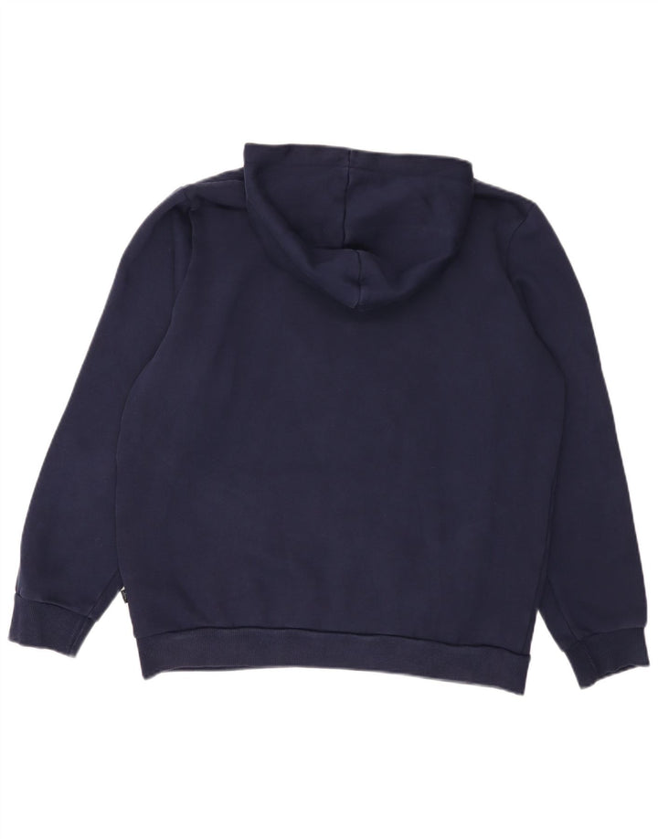 Puma Hombre Sudadera Con Capucha Gráfica Jersey De Algodón Azul Marino Mediano