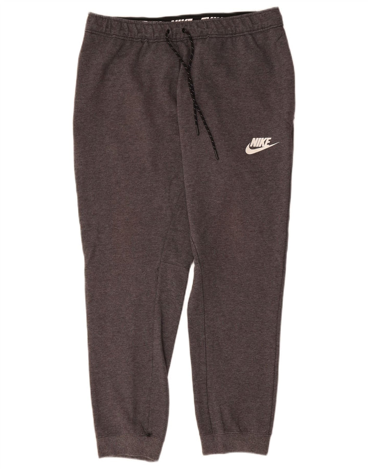 Nike - Pantalones de chándal para hombre, color gris, algodón