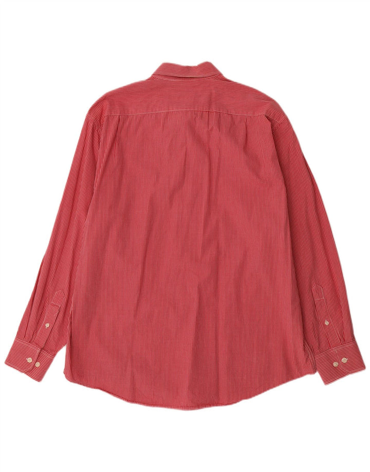 IZOD Camisa Hombre Grande Cuadros Rojos Algodón
