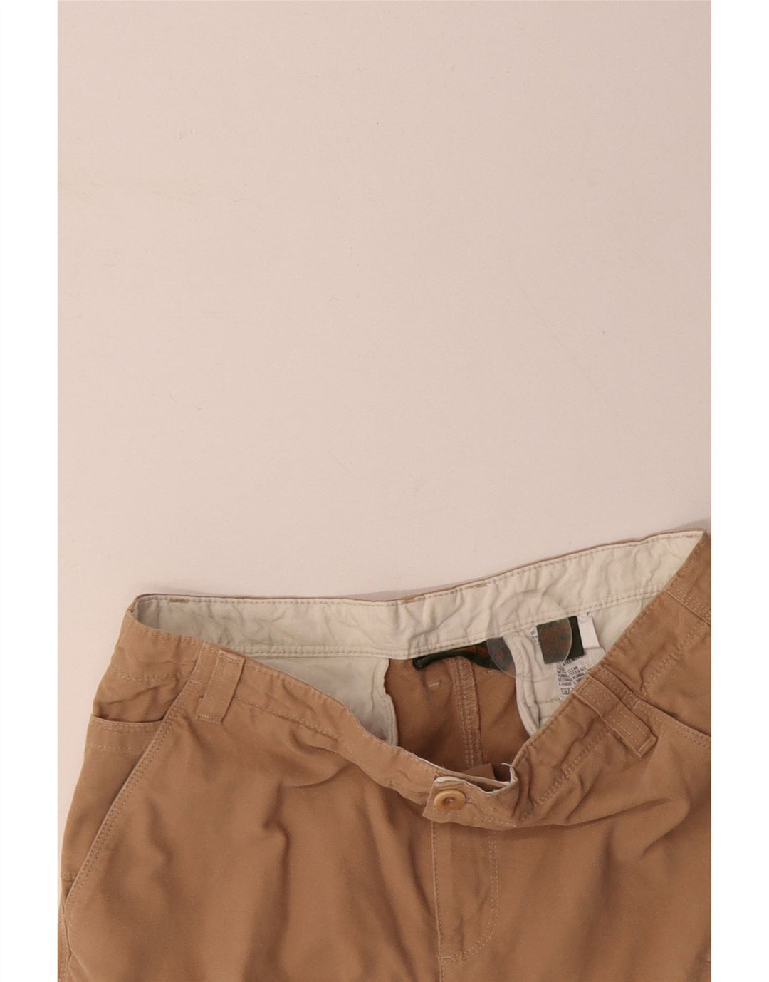 TIMBERLAND Pantalones cortos cargo para hombre W32 Algodón beige medio