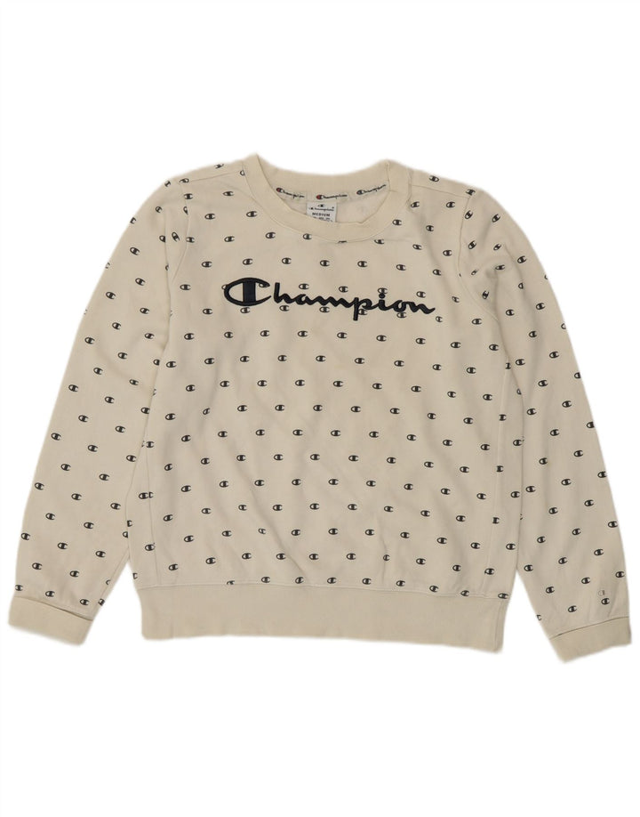 Champion Sudadera Gráfica para Mujer Jumper UK 14 Medium White
