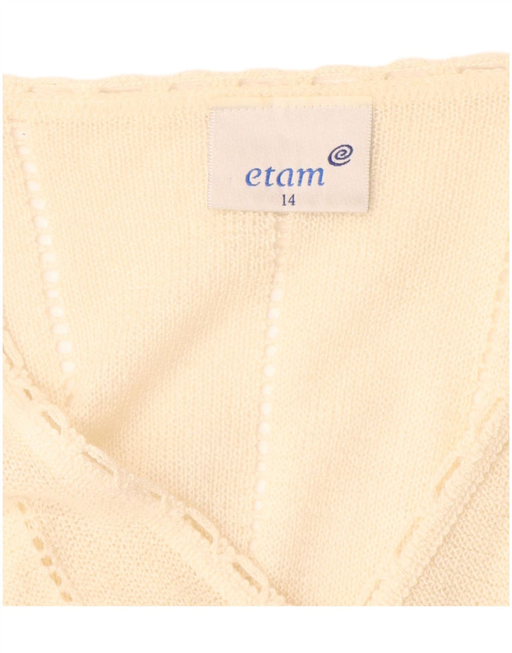 ETAM Cárdigan Largo para Mujer UK 44 Acrílico Beige Medio