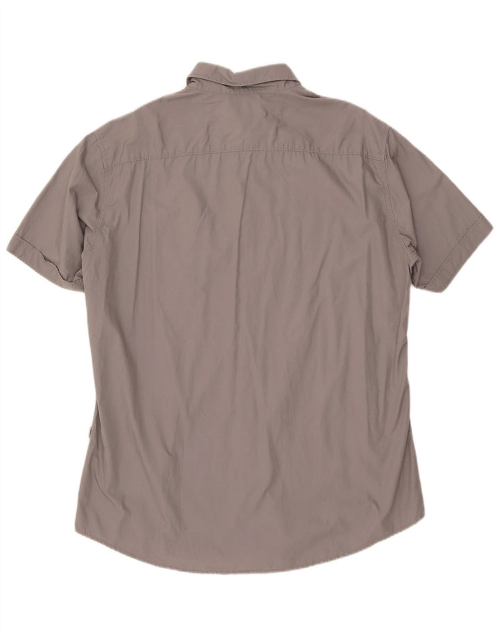 MEXX Camisa Manga Corta Hombre XL Gris Algodón