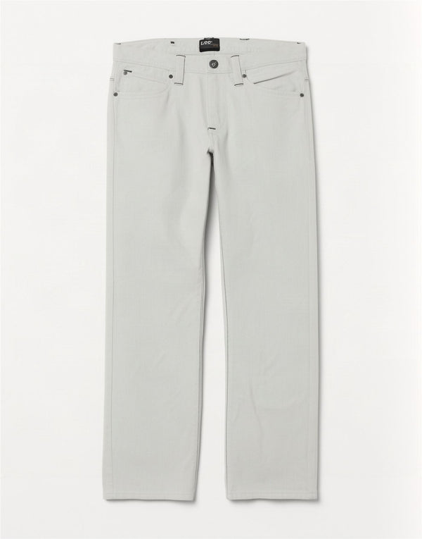 Vaqueros Lee Zed Straight para Mujer W31 L30 Algodón Blanco