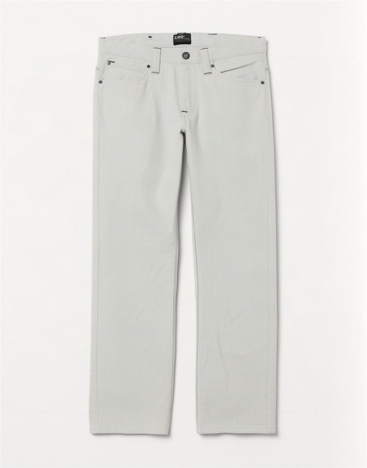 Vaqueros Lee Zed Straight para Mujer W31 L30 Algodón Blanco