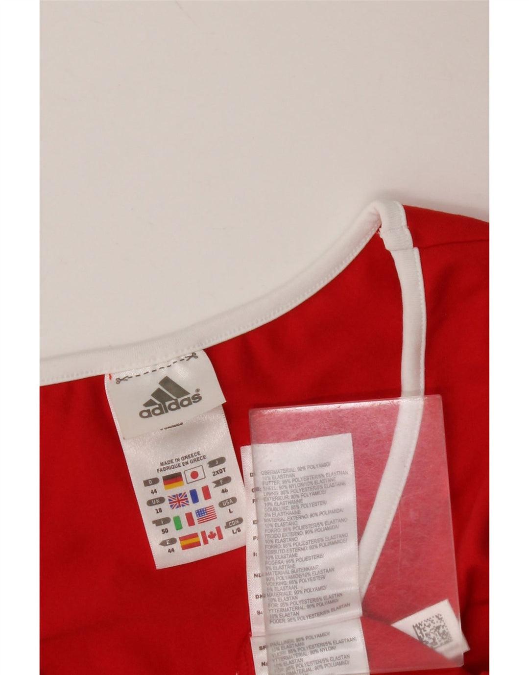 ADIDAS Camiseta sin mangas para mujer ES 40 XL Nylon rojo