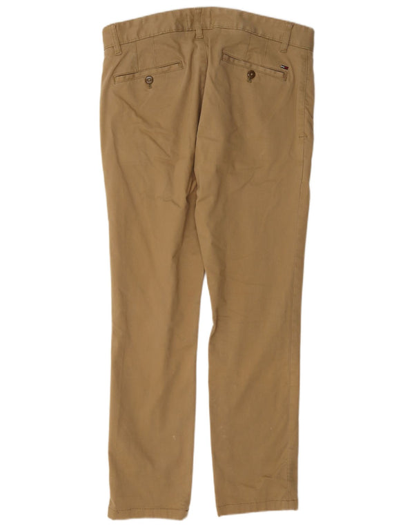 Tommy Hilfiger Pantalones chinos ajustados para hombre W31 L32 Algodón beige