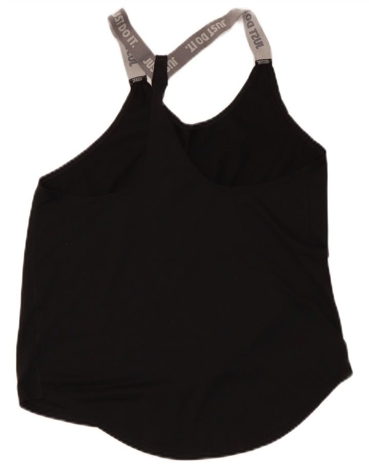 Nike Mujer Graphic Vest Top UK 8 Pequeño Negro Colorblock Poliéster