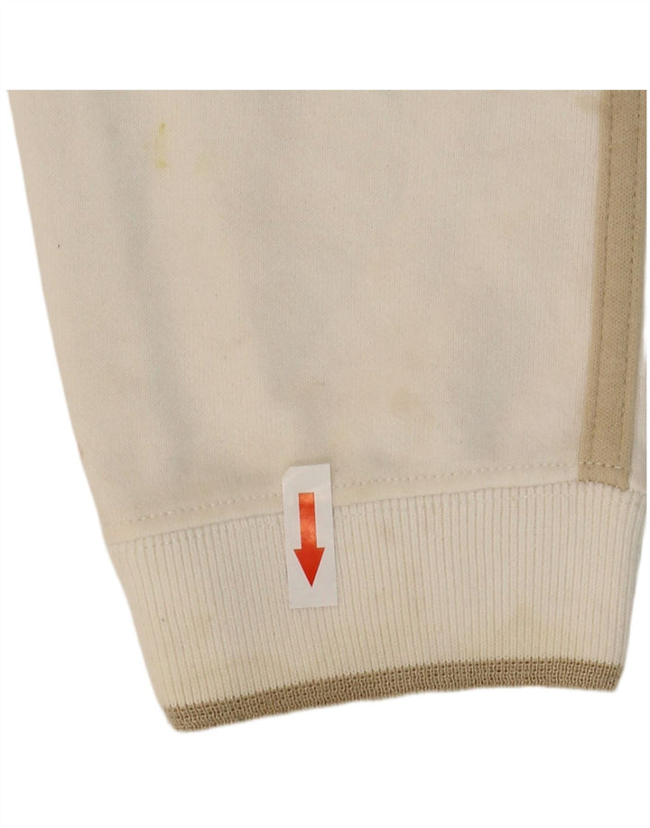 Champion Sudadera con cuello y cremallera para mujer UK 14 Medium White Cotton