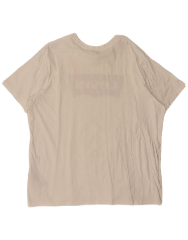 Levi's Camiseta gráfica para hombre Top 2XL Algodón blanco