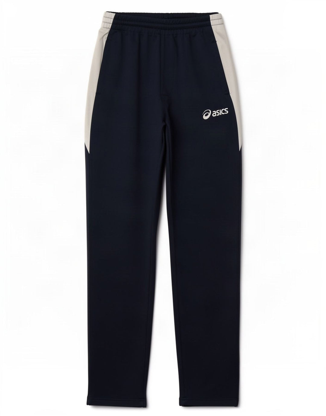Asics Pantalones De Chándal Para Hombre Small Azul Marino Colorblock Poliéster