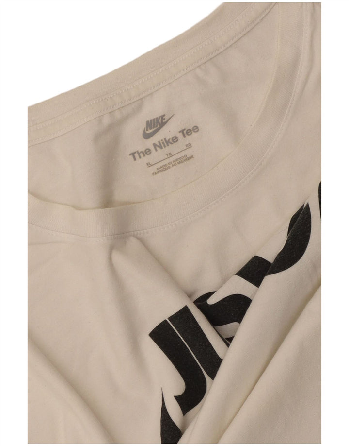 Nike Camiseta gráfica para hombre Top XL Blanco