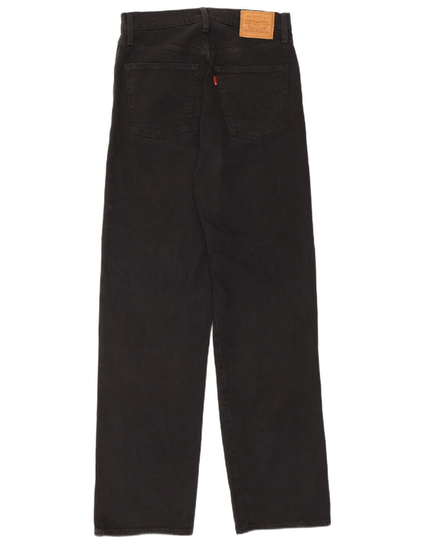 Vaqueros Levi's Ribcage Rectos Mujer W27 L29 Algodón Negro