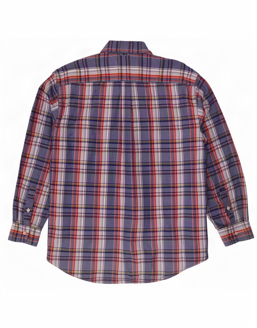 Camisa Tommy Hilfiger para hombre de algodón a cuadros azules grandes