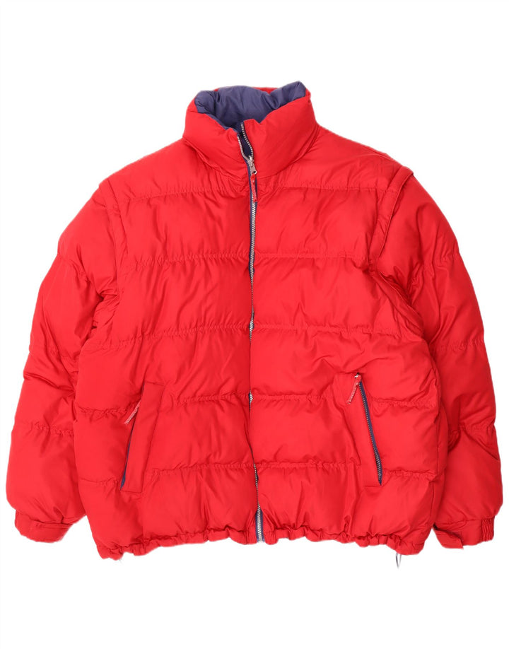 Explorer Chaqueta acolchada reversible para hombre UK 44 2XL Poliéster rojo