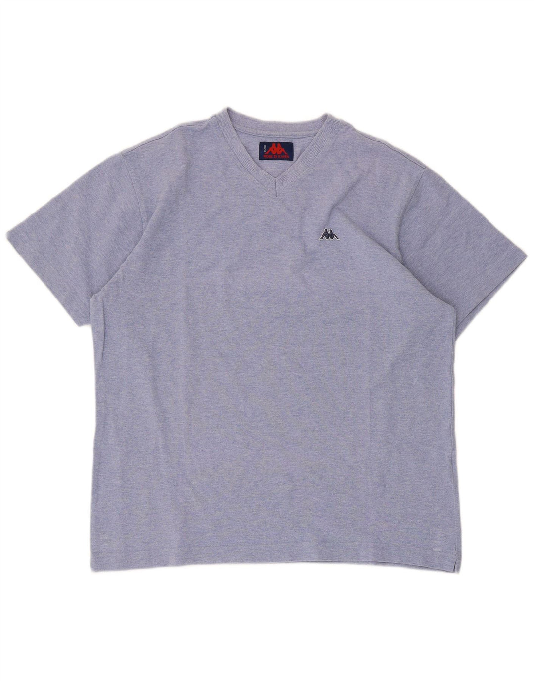 Kappa Hombre Camiseta De Manga Corta Top Grande Azul Algodón