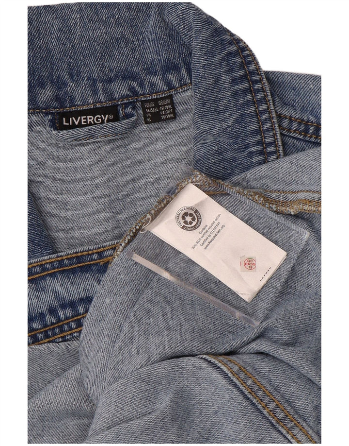 LIVERGY Chaqueta vaquera para hombre UK 46 3XL Algodón azul