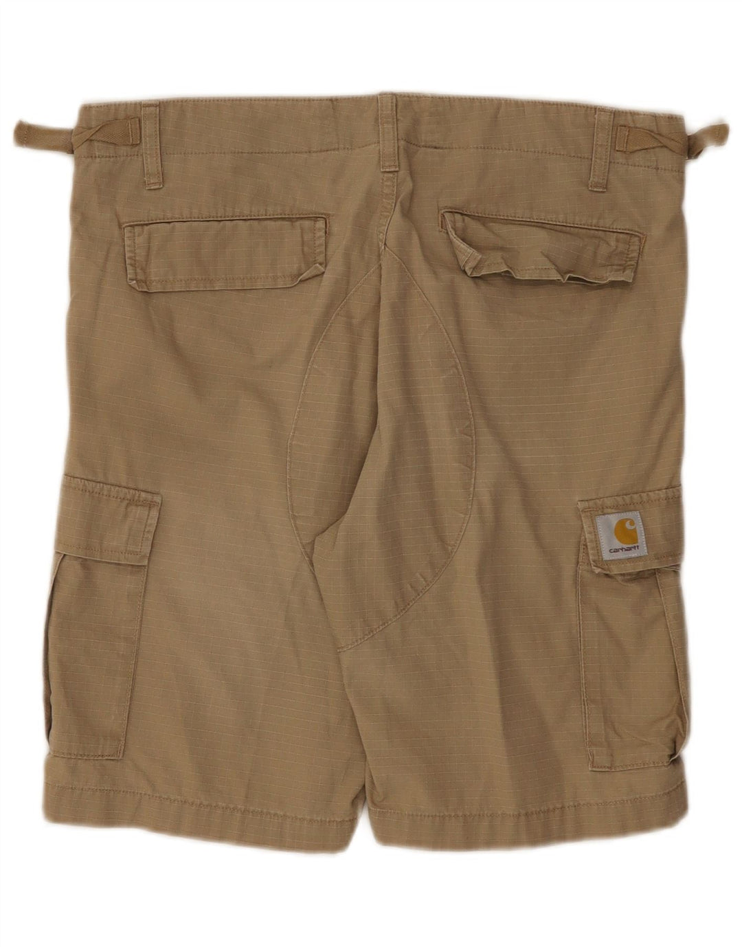 Carhartt Hombre Wip Cargo Shorts W30 Algodón A Cuadros Beige Medio