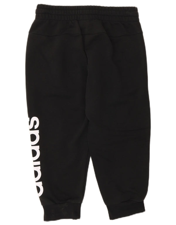 Adidas Mujer Capri Graphic Chándal Pantalones Joggers UK 4/6 XS Negro