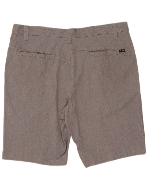 Volcom Pantalones cortos chinos para hombre W38 XL Algodón gris