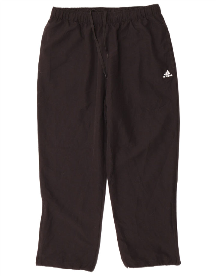 Adidas Mens Climalite Chándal Pantalones Grande Negro Poliéster