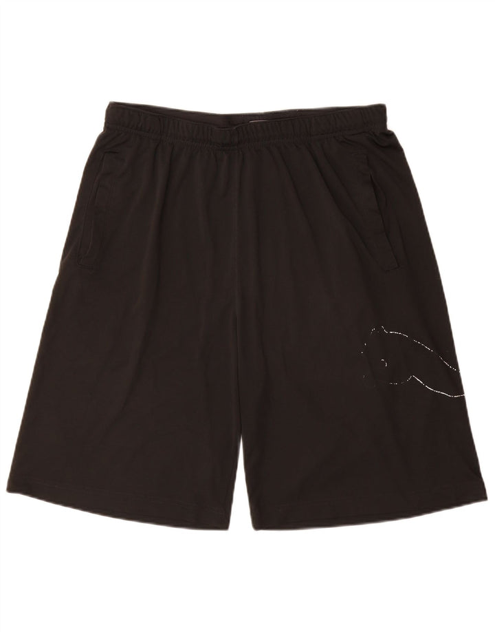 PUMA Pantalones cortos deportivos gráficos para hombre XL Negro