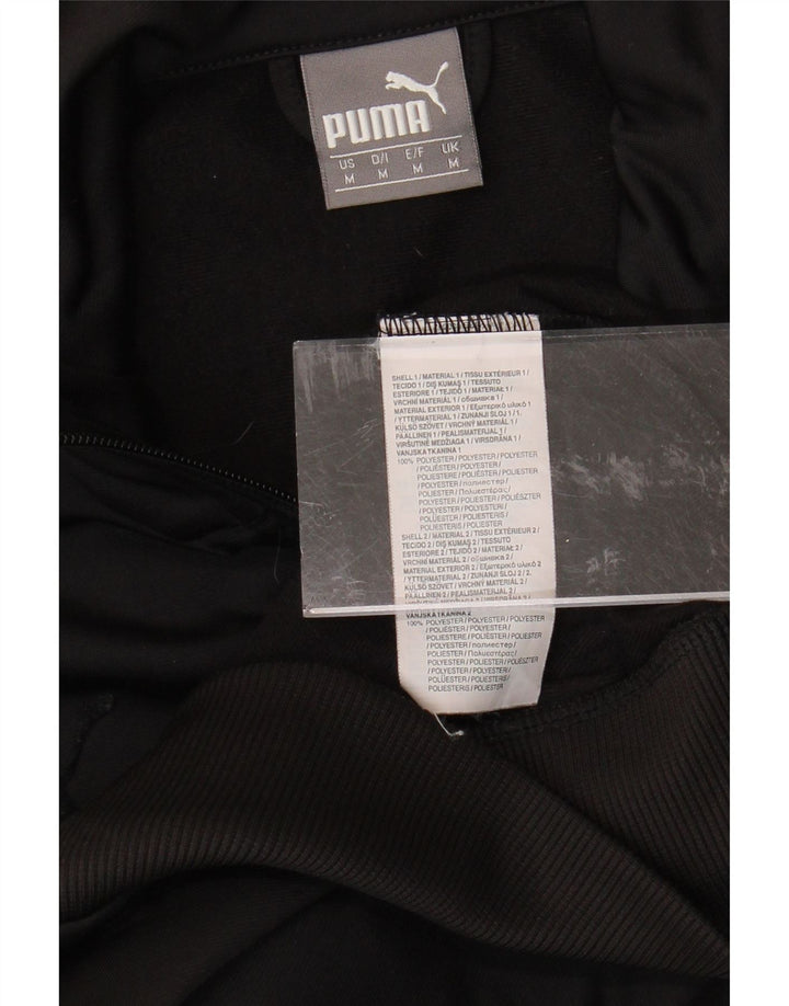 PUMA Womens BVB Dortmund Tracksuit Top Jacket UK 12 Medium Black