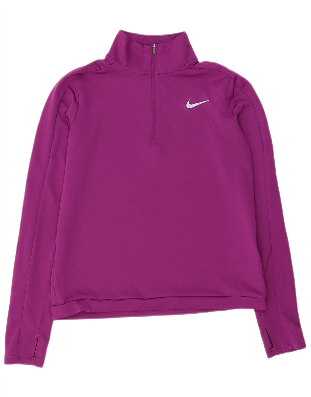 Nike Dri Fit - Chándal con cremallera y cuello para mujer, talla S, color morado