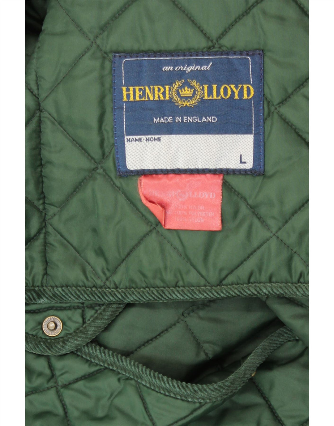 Henri Lloyd Chaqueta acolchada para hombre UK 40 Large Nylon verde