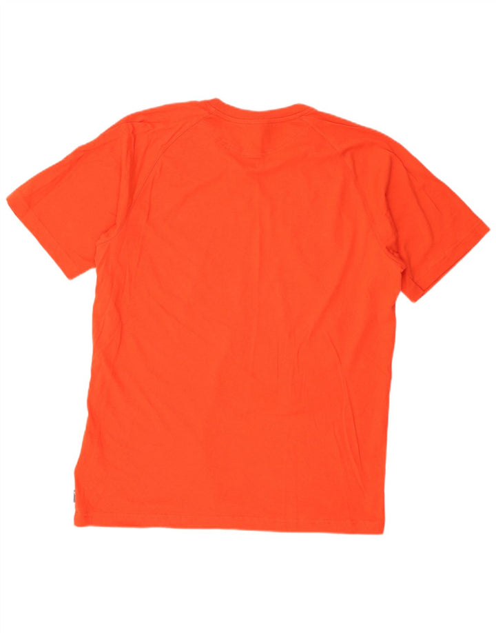 Adidas - Camiseta para hombre, talla grande, color naranja, algodón