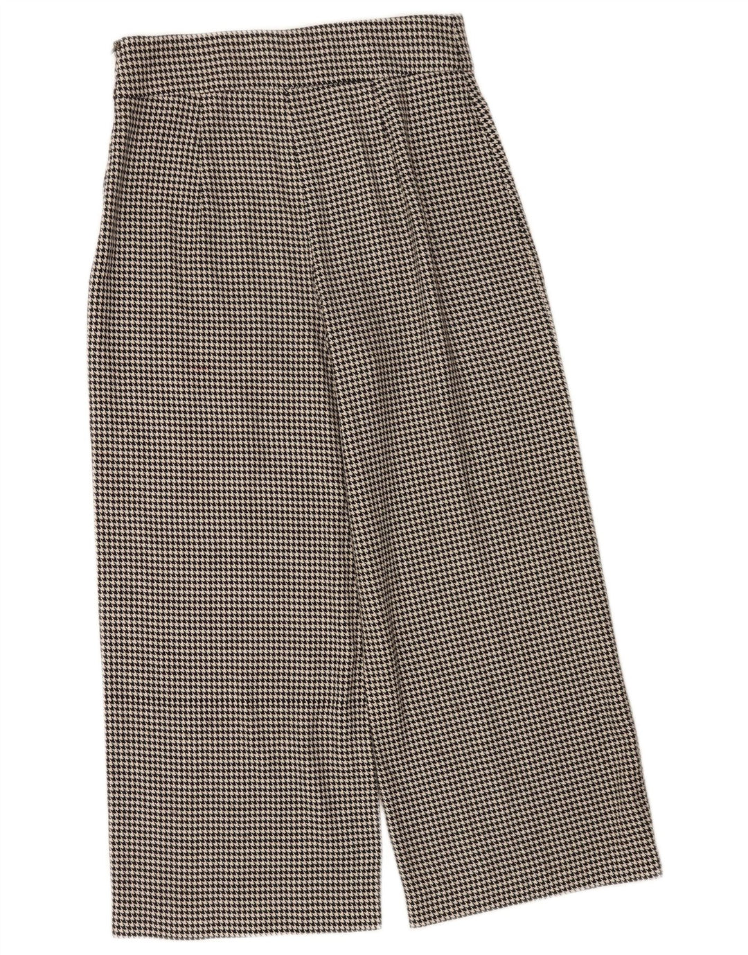 Zara Mujer Pantalones Cortos Medianos W28 L24 Pata De Gallo Negro