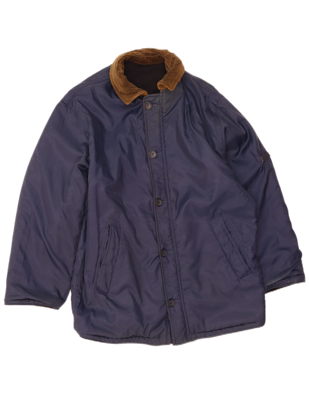 Ivy Oxford Chaqueta reversible para hombre UK 36 Small Lana azul marino