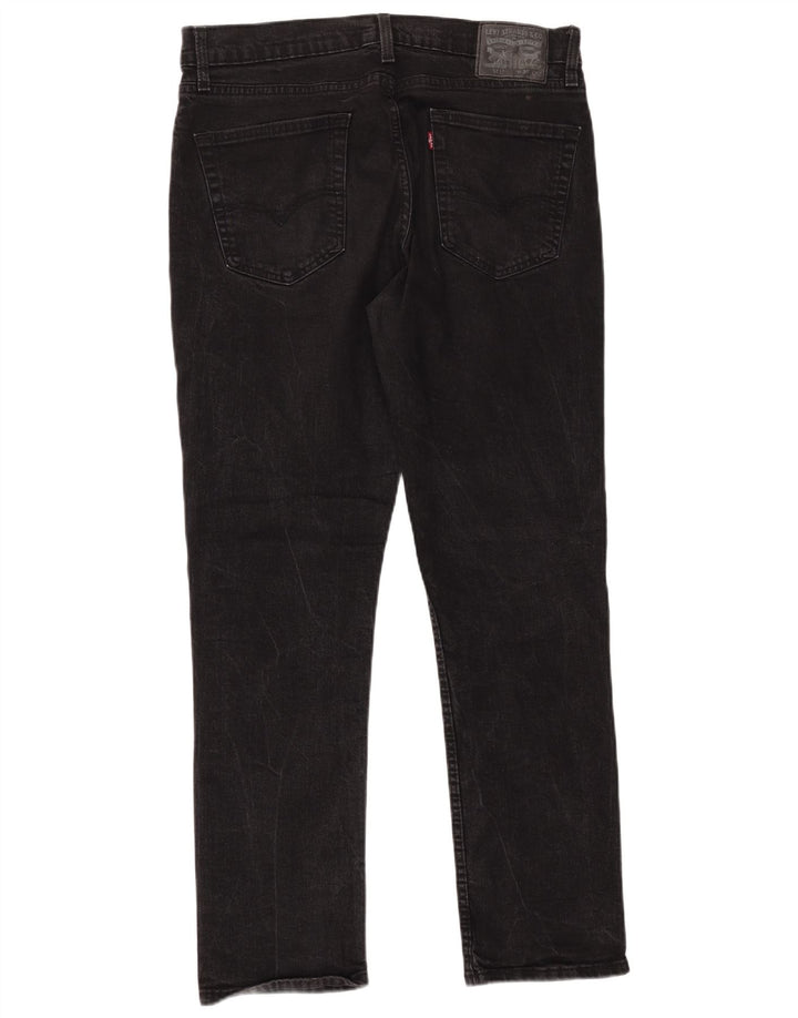 Levi's Hombre 511 Slim Jeans W36 L32 Algodón Negro