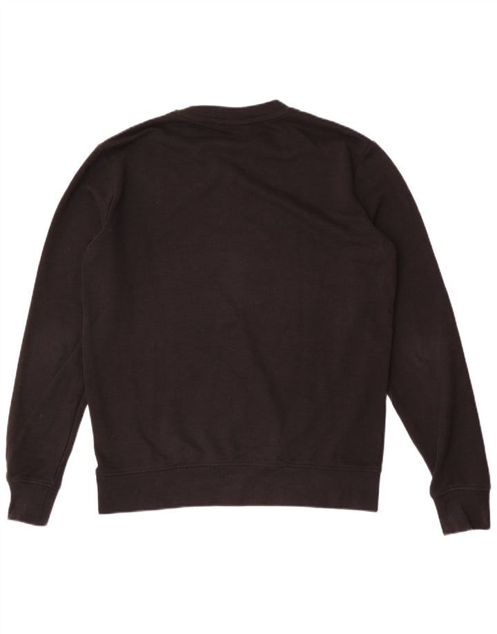 Ellesse Hombre Sudadera Gráfica Jersey Pequeño Algodón Negro