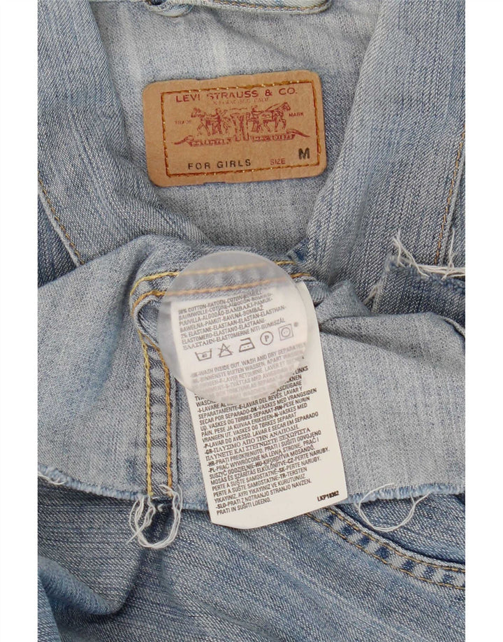 Levi's Chaqueta vaquera corta para niña 10-11 años Algodón azul medio