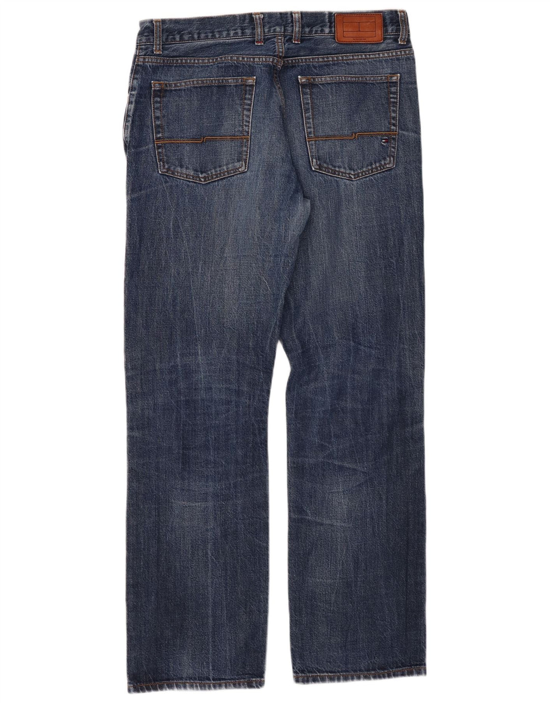 TOMMY HILFIGER Vaqueros rectos para hombre W34 L32 Algodón azul