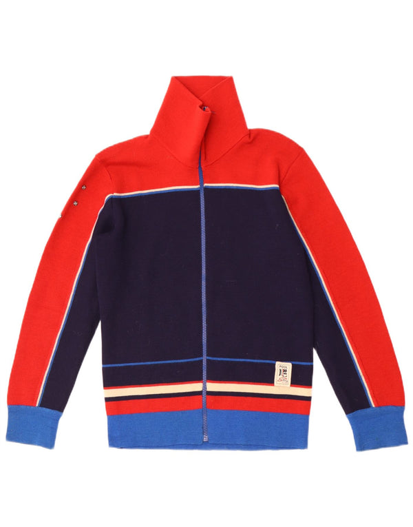 Silvy - Cárdigan para mujer IT 46 Large Azul marino Colorblock